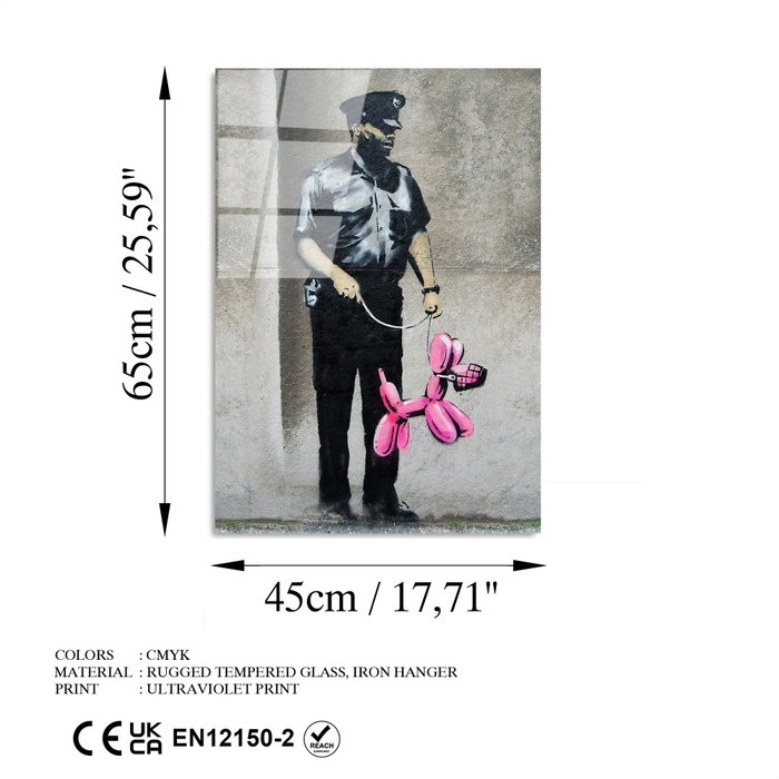 Wallity Cuadro Decorativo Banksy UV-506 45 x 65 cm Wallity Cuadro Decorativo Banksy UV-506 45 x 65 cm
